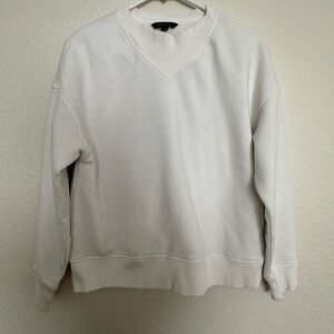 Banana Republic White Crew Neck